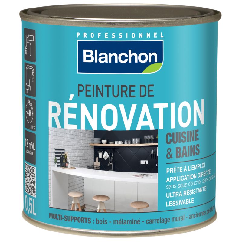 Peinture Renovation Cuisine Salle De Bain 0 5l Bleu Canard