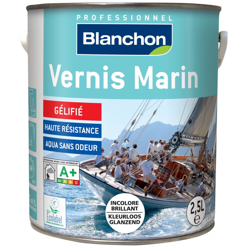 Vernis marin Incolore Brillant 2,5L Manubricole